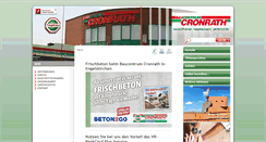 Desktop Screenshot of baucentrum-cronrath.de